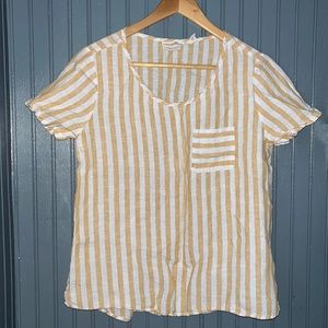 Christian Siriano New York Linen Top